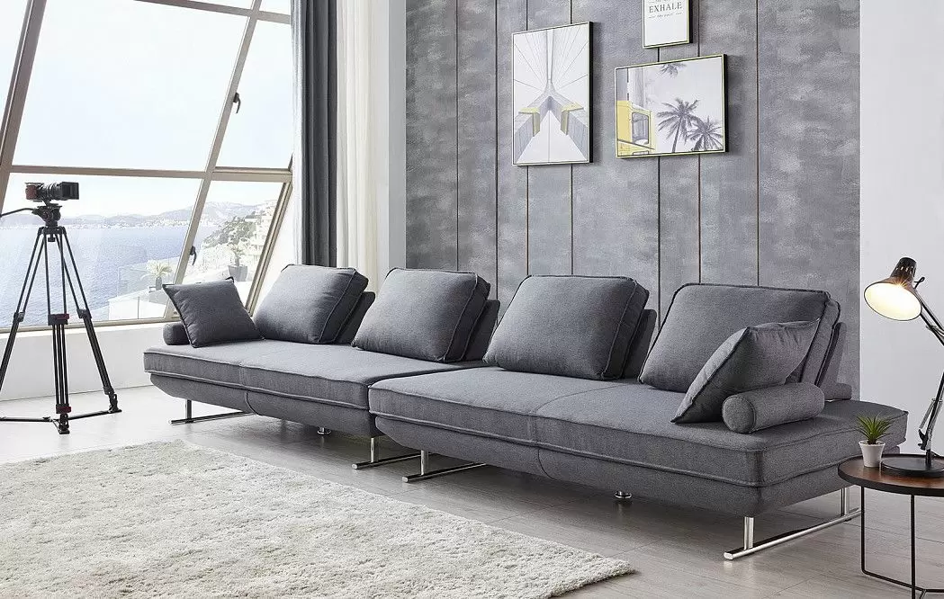 Диван-трансформер Bergamo угловой, серый - фото 4