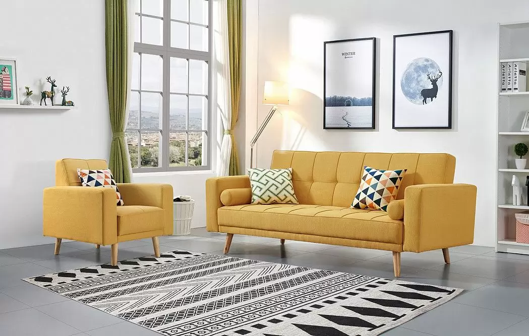 Диван-кровать Scandinavia, желтый - фото 3