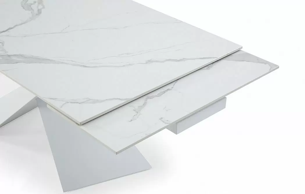 Стол раскладной Savoy 180-240, белая керамика - фото 7