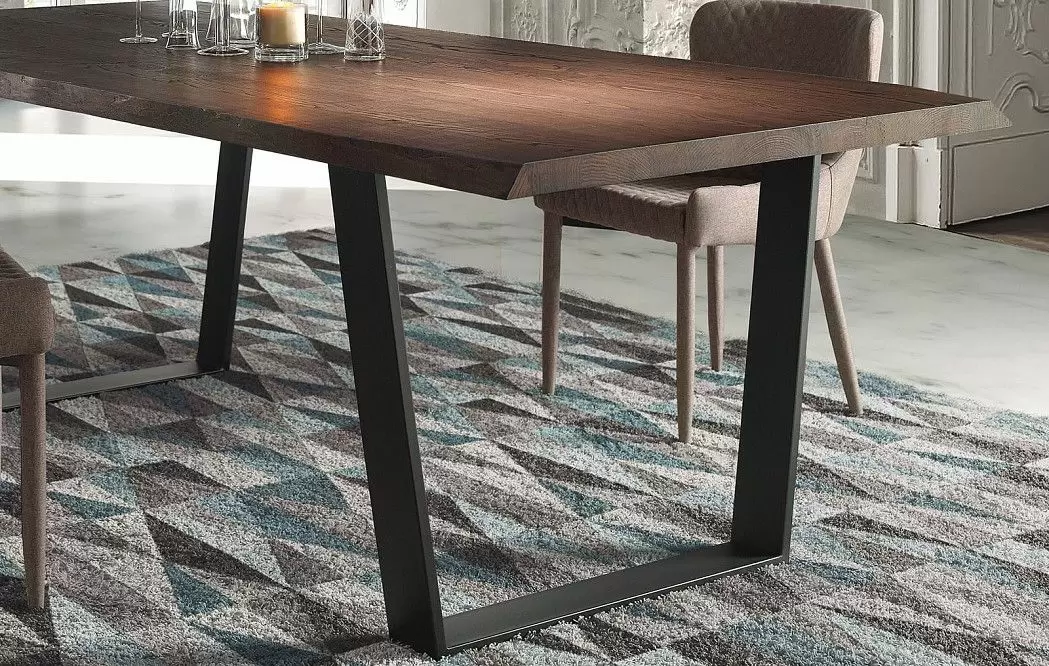 Стол DT-100 Nayra (160), коричневый гаванский/черный - фото 2