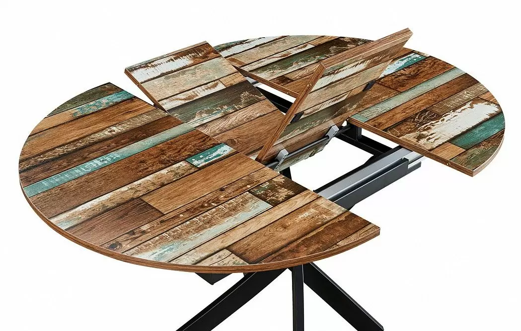 Стол раскладной Charly 100-129, мультиколор/черный - фото 15