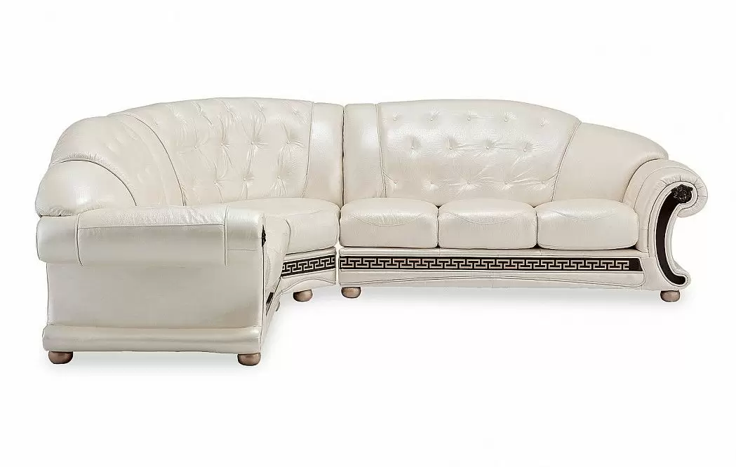 Диван Versace угловой (левый), жемчуг - фото 4