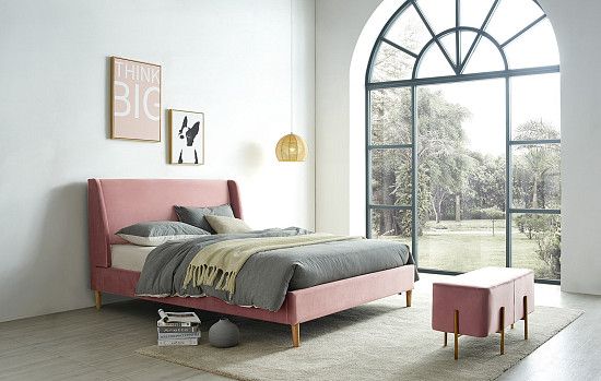 Кровать Carrera 180x200 (с подъемным механизмом), лиловый