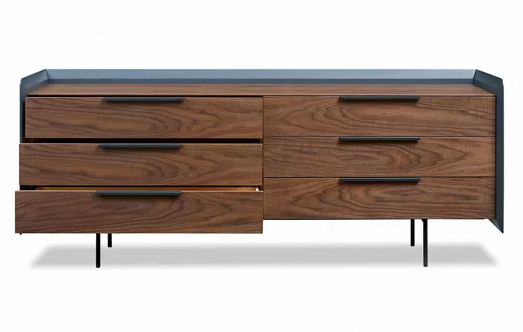 Комплект для спальни Madeira, серо-коричневый/орех - фото 19