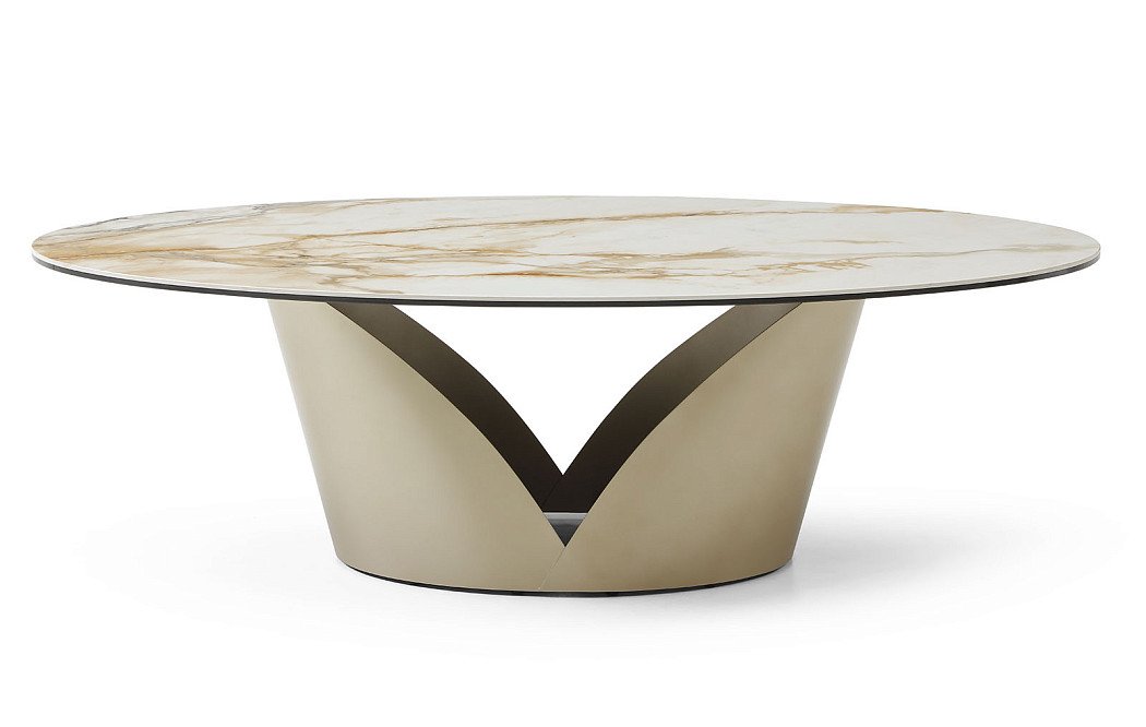 Стол журнальный Tiffany (135), керамика/шампань - фото 3