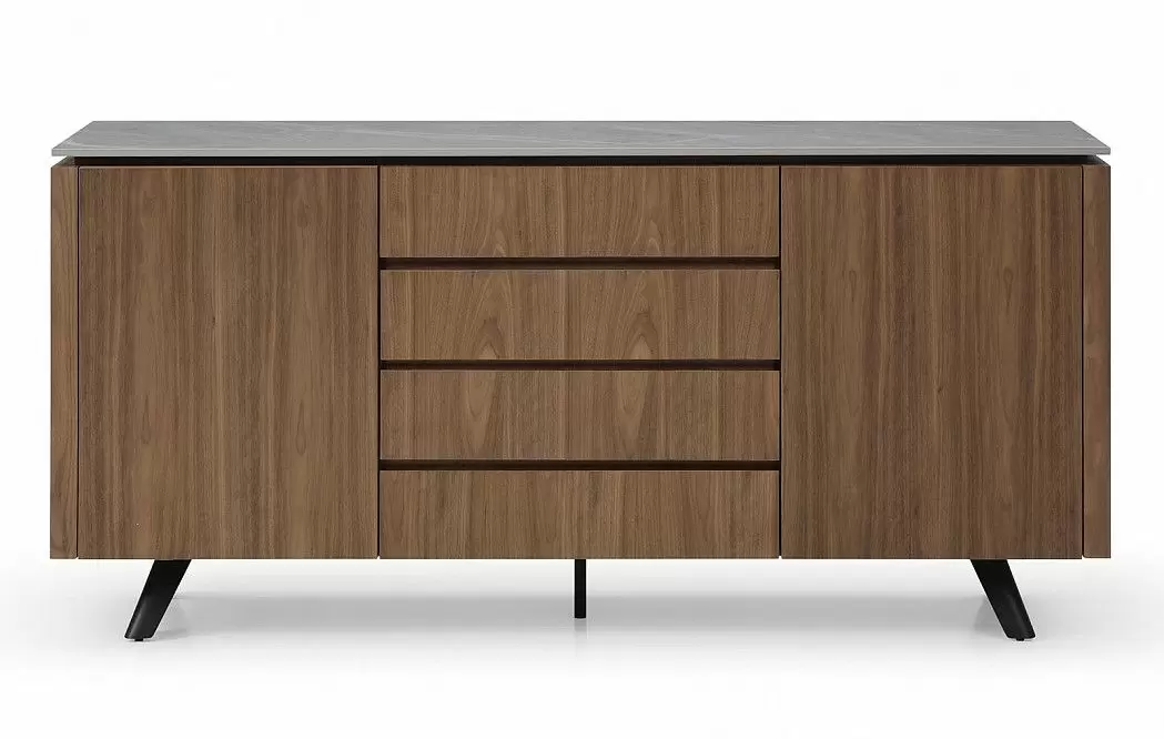 Буфет Nottingham, серая керамика/орех