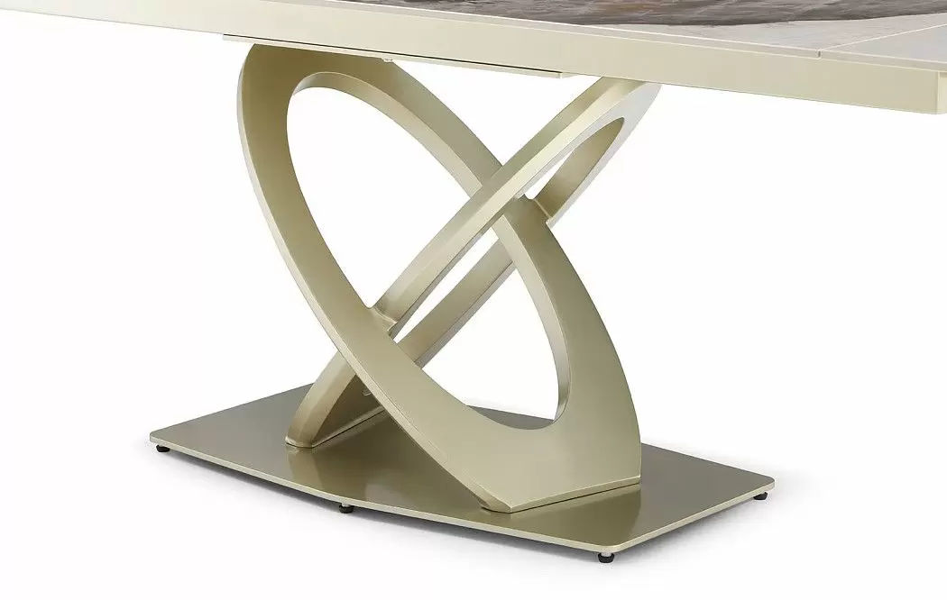 Стол раскладной Luisa 180-280, светлая керамика/шампань - фото 10