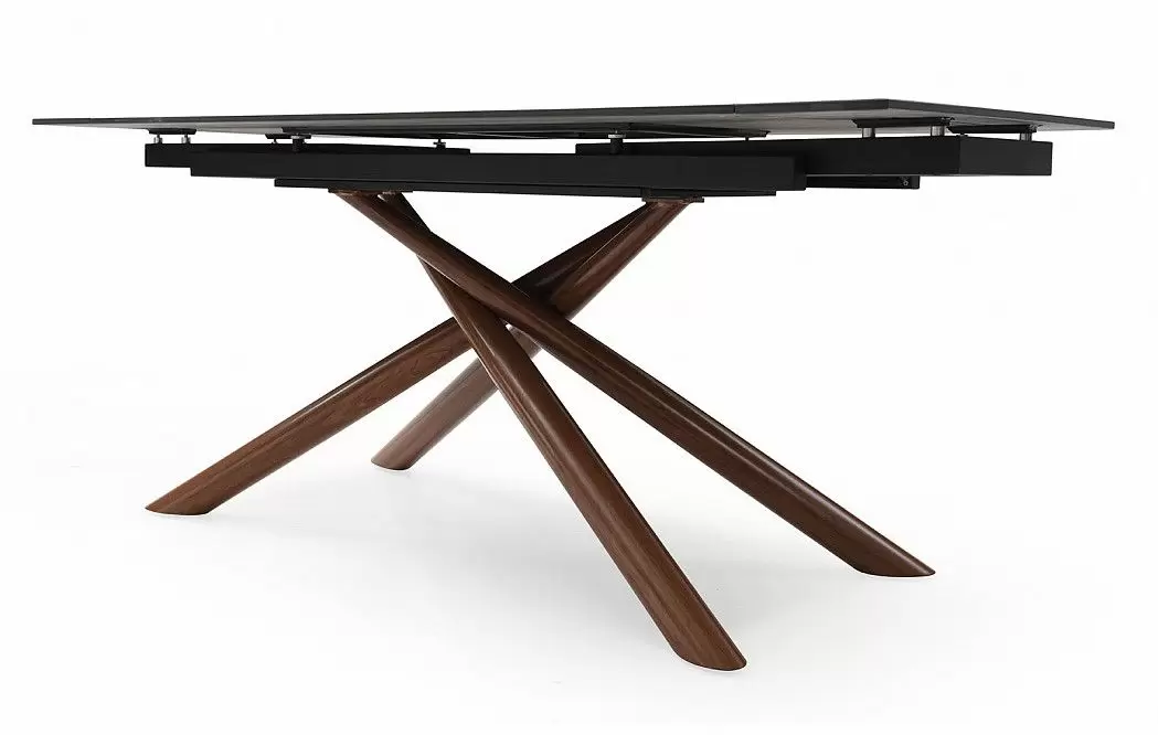 Стол раскладной Ravenna 160-220, черная керамика/орех - фото 15