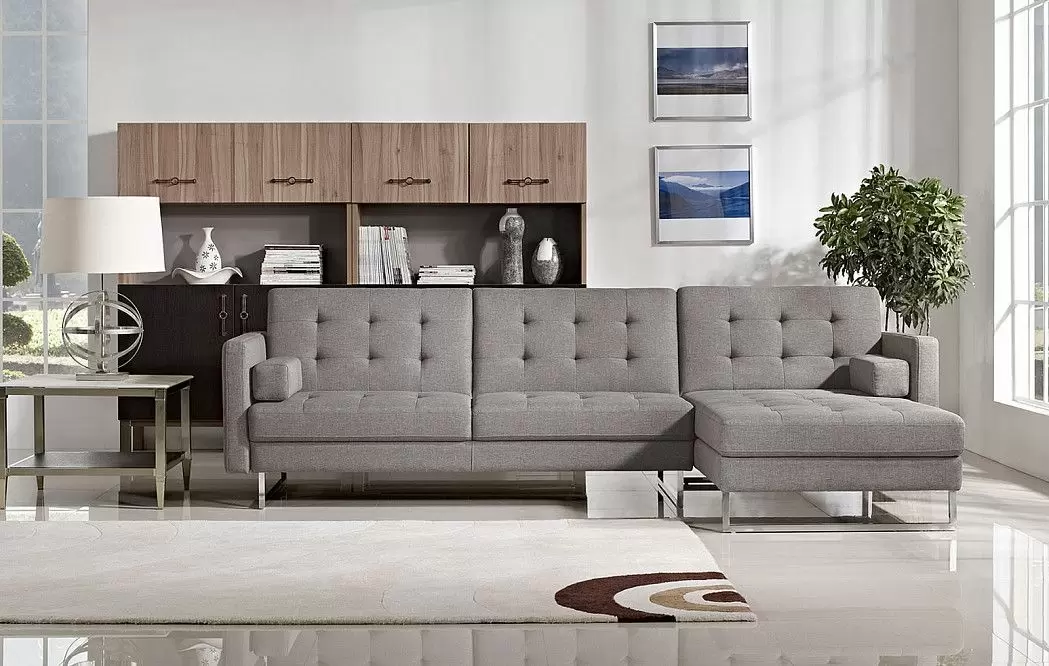 Диван Chicago угловой (правый), серо-коричневый - фото 4