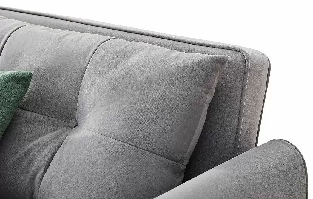 Диван-кровать Beatrix, серый велюр - фото 5
