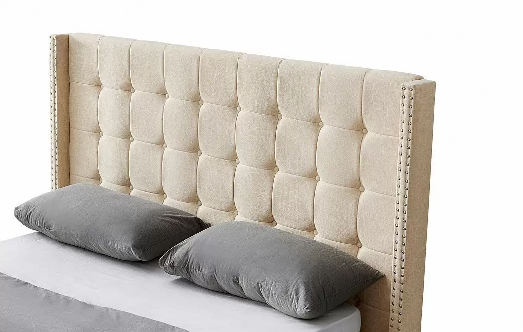 Кровать с подъемным механизмом Vivien 160x200, бежевый - фото 6