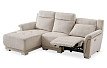 Диван-реклайнер Jonathan угловой (левый), бежевый