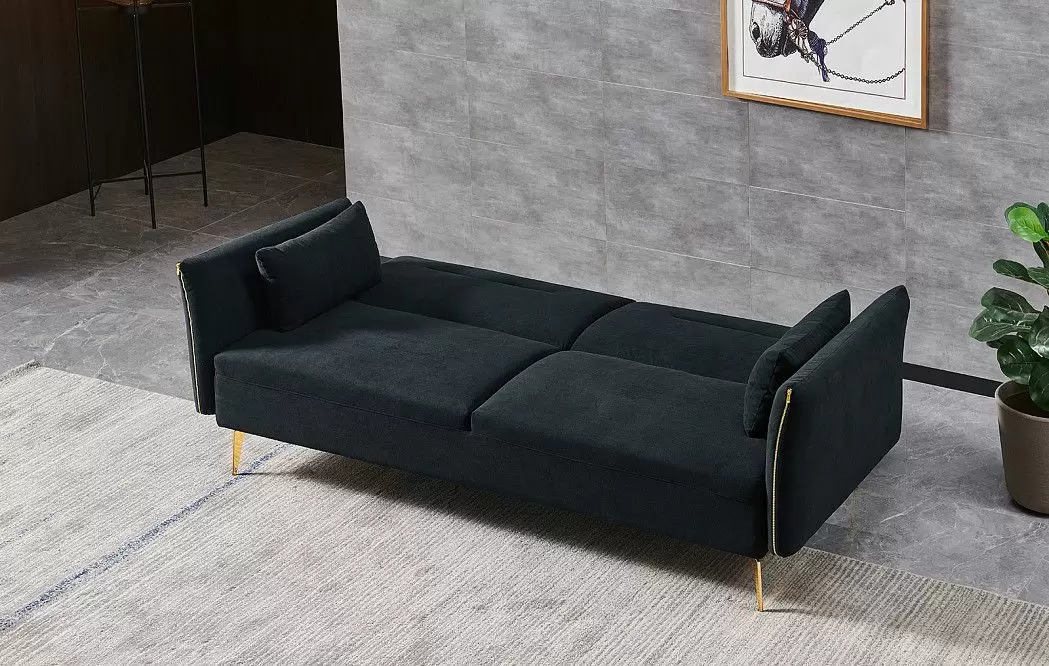 Диван-кровать Liverpool, графит/золото - фото 2