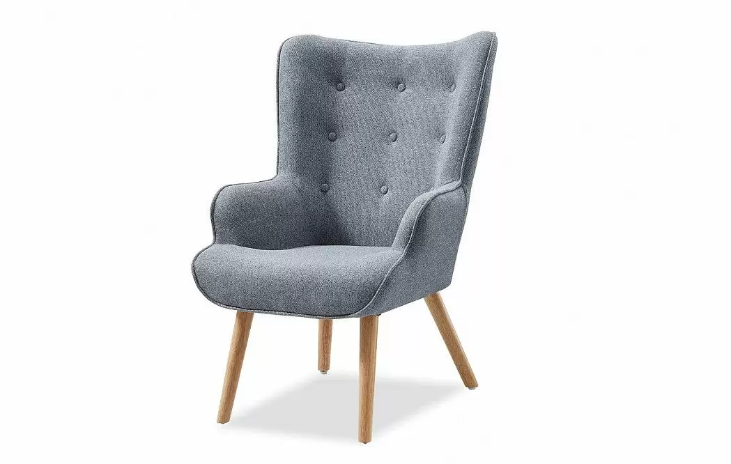 Кресло и оттоманка Hygge, серый/натуральный - фото 6