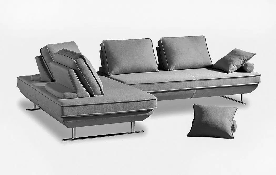 Диван-трансформер Bergamo угловой, серый - фото 15