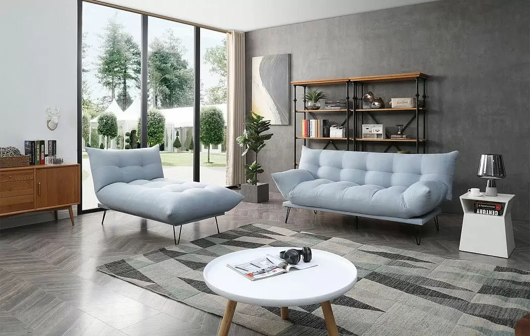 Диван-трансформер Savona раскладной угловой, голубой - фото 4