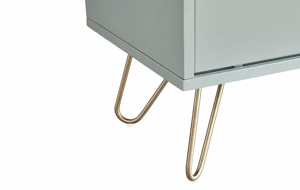 ТВ Тумба Tilda, светло-серый/орех - фото 8