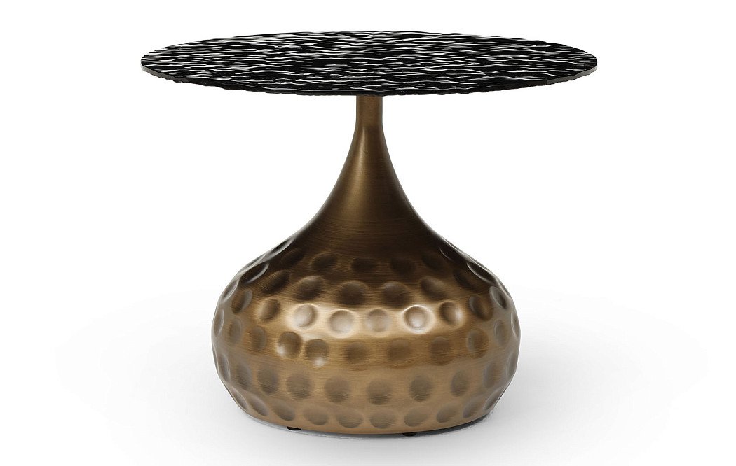 Стол журнальный Capri (60), плавленое стекло/бронза - фото 3