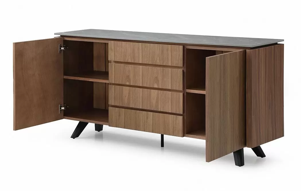 Буфет Nottingham, серая керамика/орех - фото 6