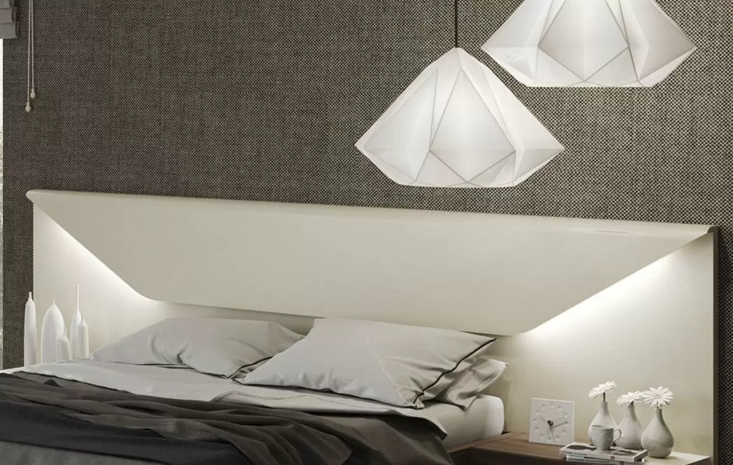 Кровать Almeria 160х200, песочный/орех - фото 5