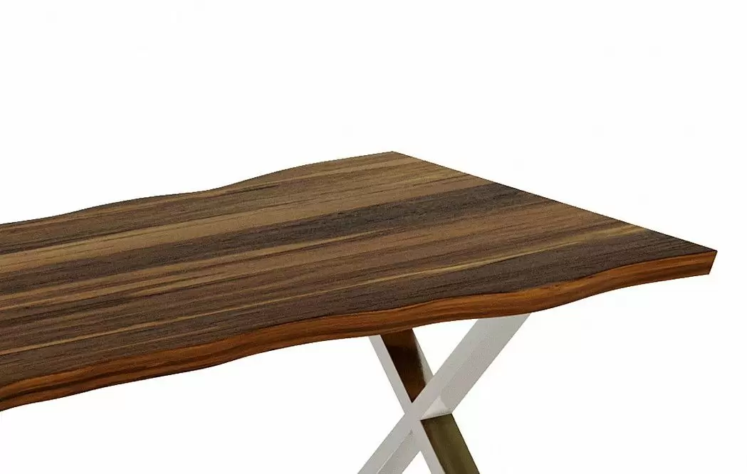 Стол Alabama (180) из слэба, шишам/сталь - фото 5