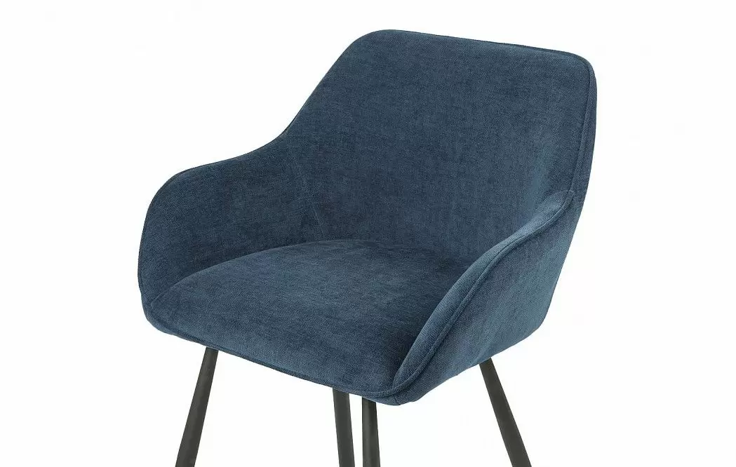 Стул полубарный Edwin, графитово-синий/черный - фото 4