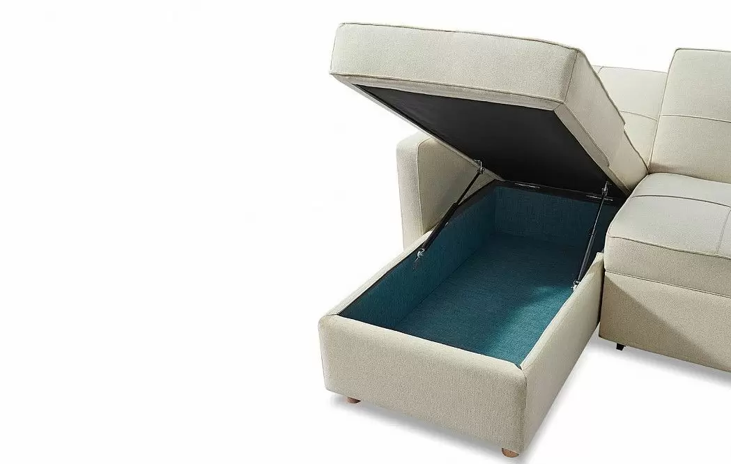 Диван-кровать Nebraska угловой (левый), цвет бежевый - фото 3