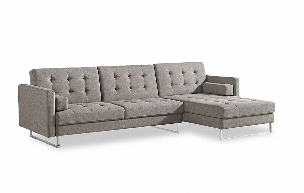 Диван Chicago угловой (правый), серо-коричневый - фото 7