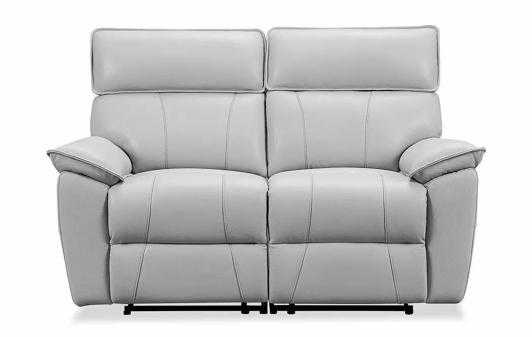 Диван-реклайнер Allison 2-х местный, светло-серый - фото 7