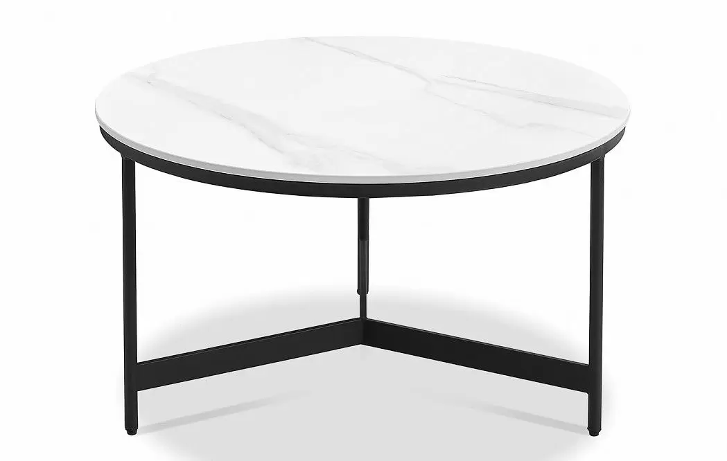 Набор из 2-х столов журнальных Fabio, белая керамика - фото 7