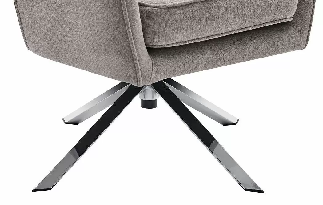 Кресло Molly, серо-бежевый/хром - фото 5