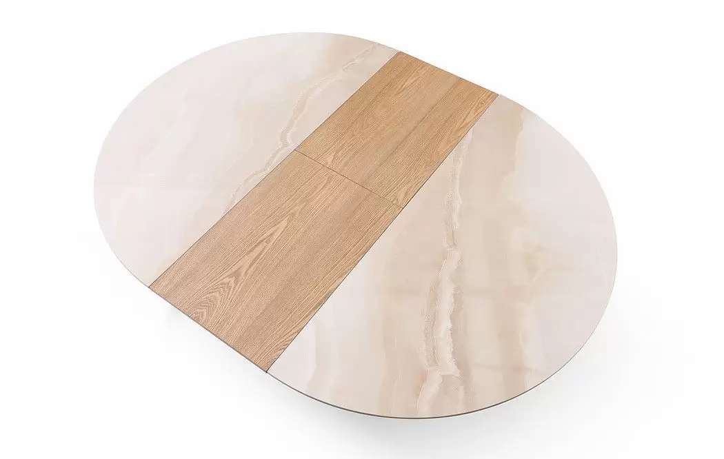 Стол раскладной Eterna 120-160, бежевая керамика/ясень - фото 7