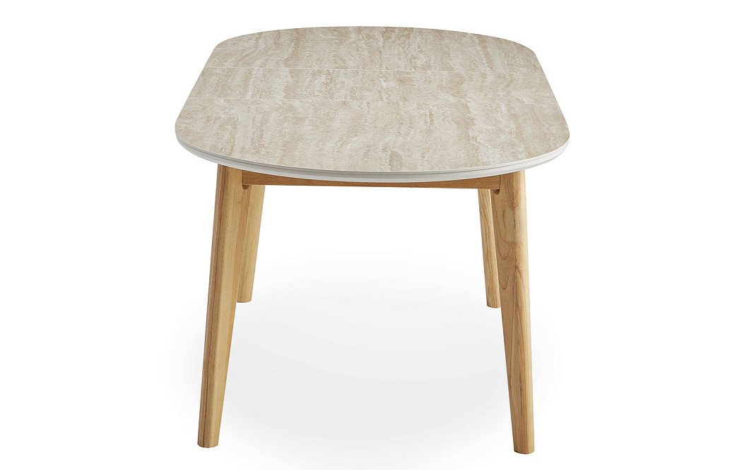 Стол раскладной Elsa 140-180, керамика травертин - фото 9