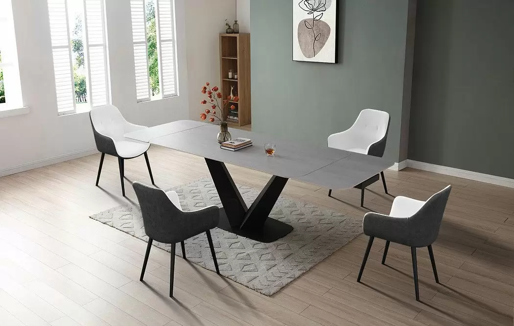 Стул Rosamund, белый/темно-серый - фото 3