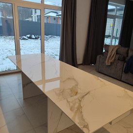 Стол раскладной Santorini 180-270, белая керамика