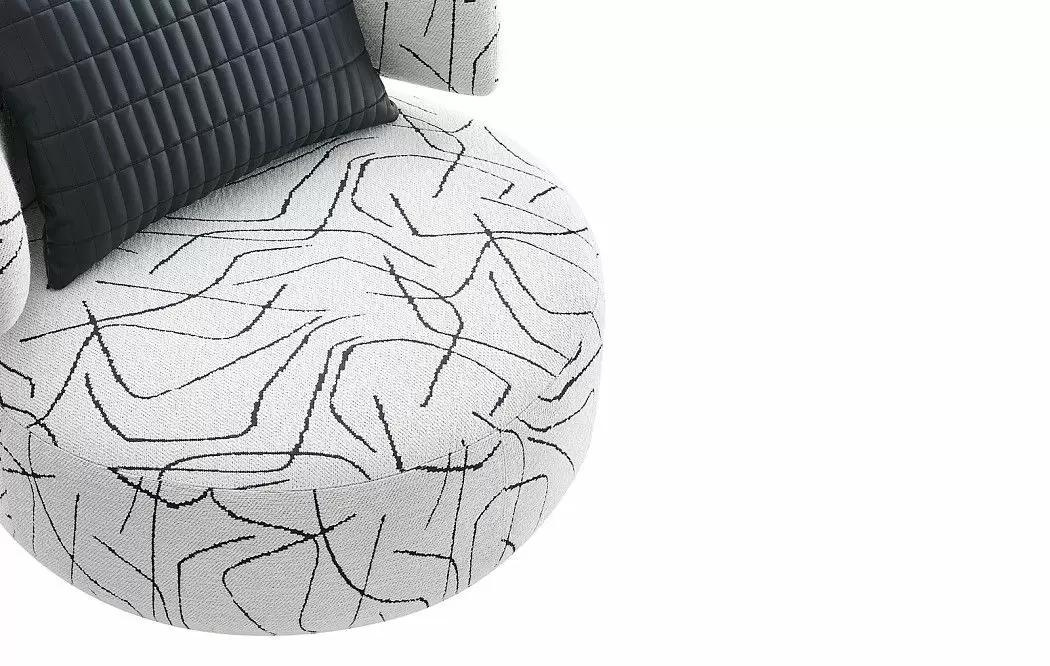 Кресло Sandra, белый/черный принт - фото 6