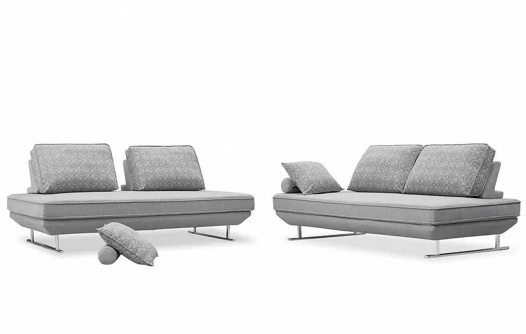 Диван-трансформер Bergamo угловой, светло-серый/принт - фото 5