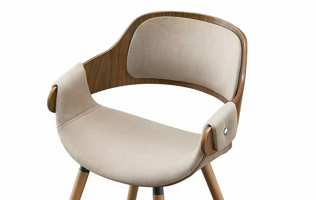 Стул Jody, бежевый/орех - фото 6