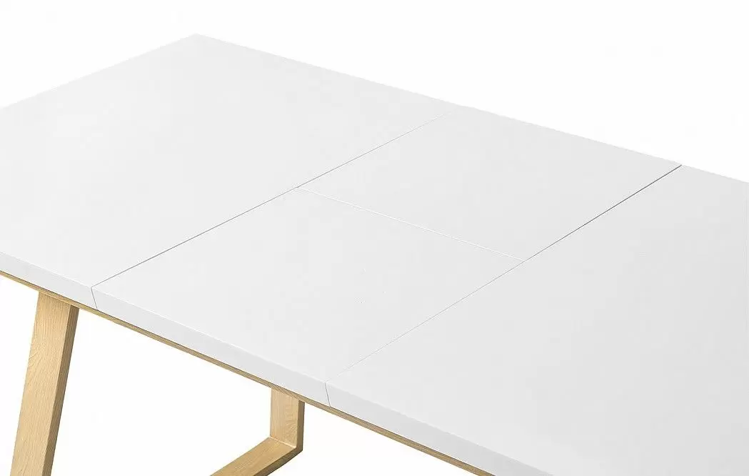 Стол раскладной Manchester 120-160, белый/вяз - фото 9