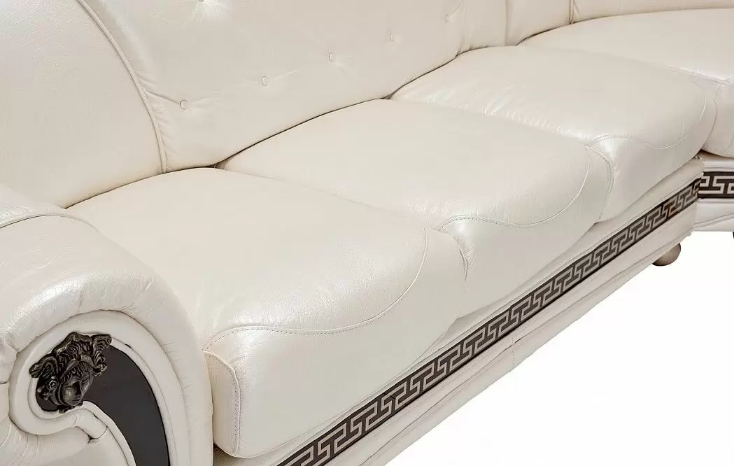 Диван Versace угловой (правый), жемчуг - фото 8