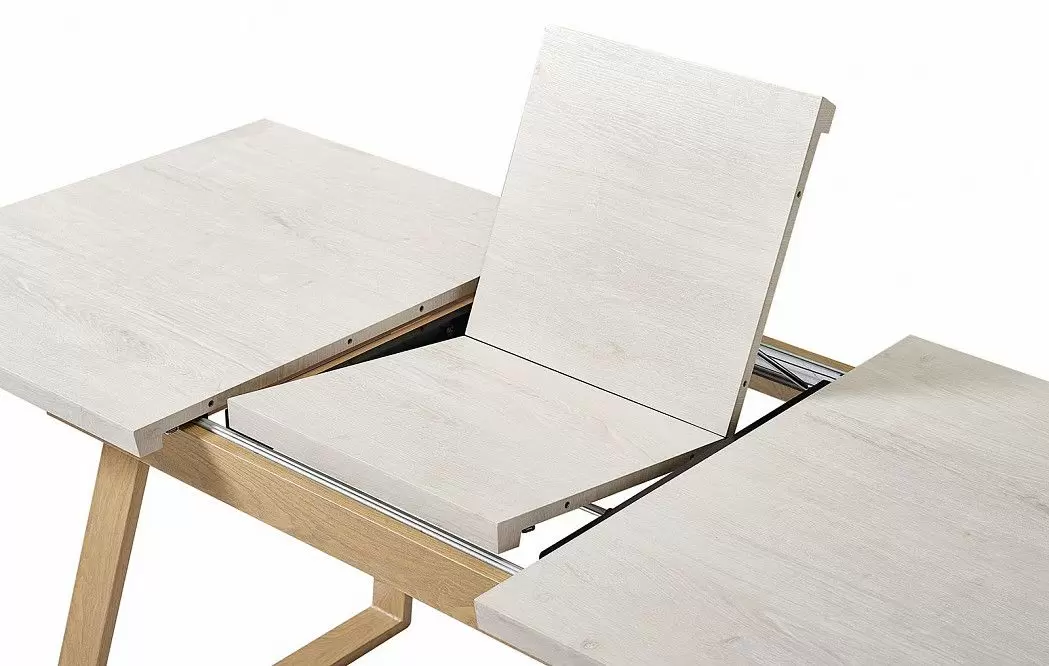 Стол раскладной Norfolk 130-170, светлый дуб/вяз - фото 9