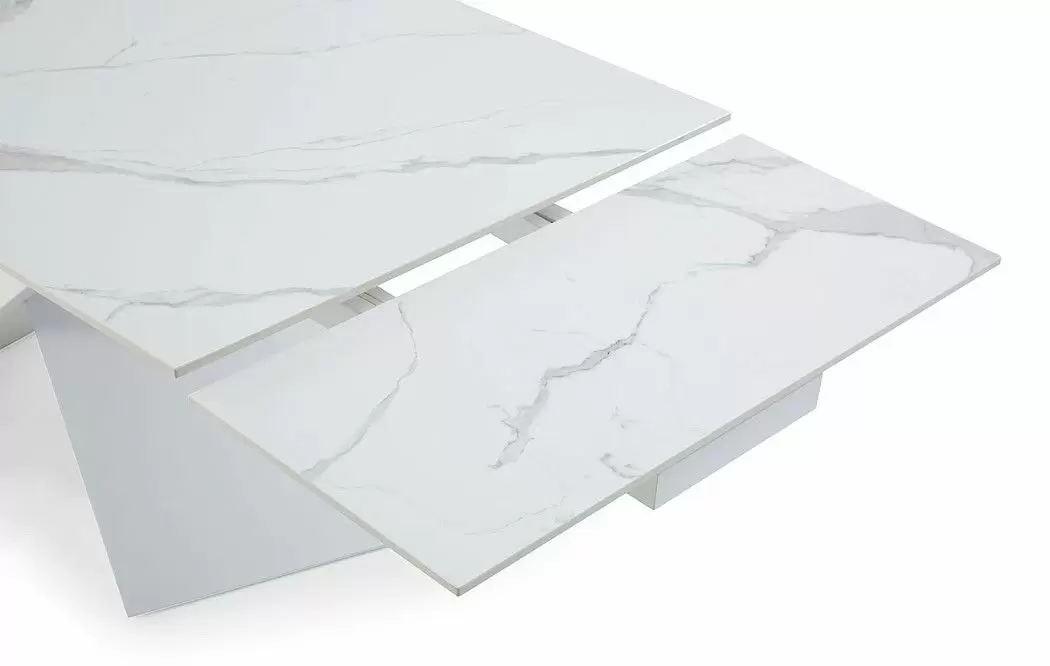 Стол раскладной Savoy 160-220, белая керамика - фото 8