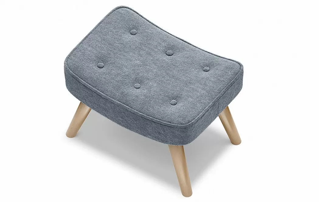 Оттоманка Hygge Classic, серый/натуральный