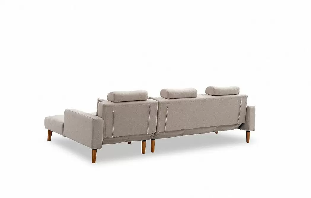 Диван-кровать Summer угловой (правый), бежевый - фото 8