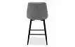 Стул полубарный Cleo, серый/черный