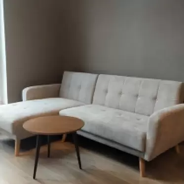 Диван-кровать Christy угловой (левый), серо-бежевый цвет