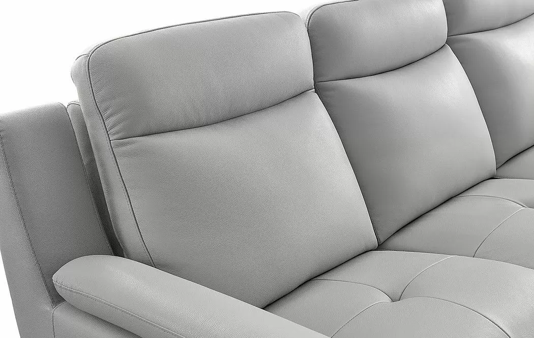 Диван-реклайнер Jonathan угловой (правый), светло-серый - фото 5