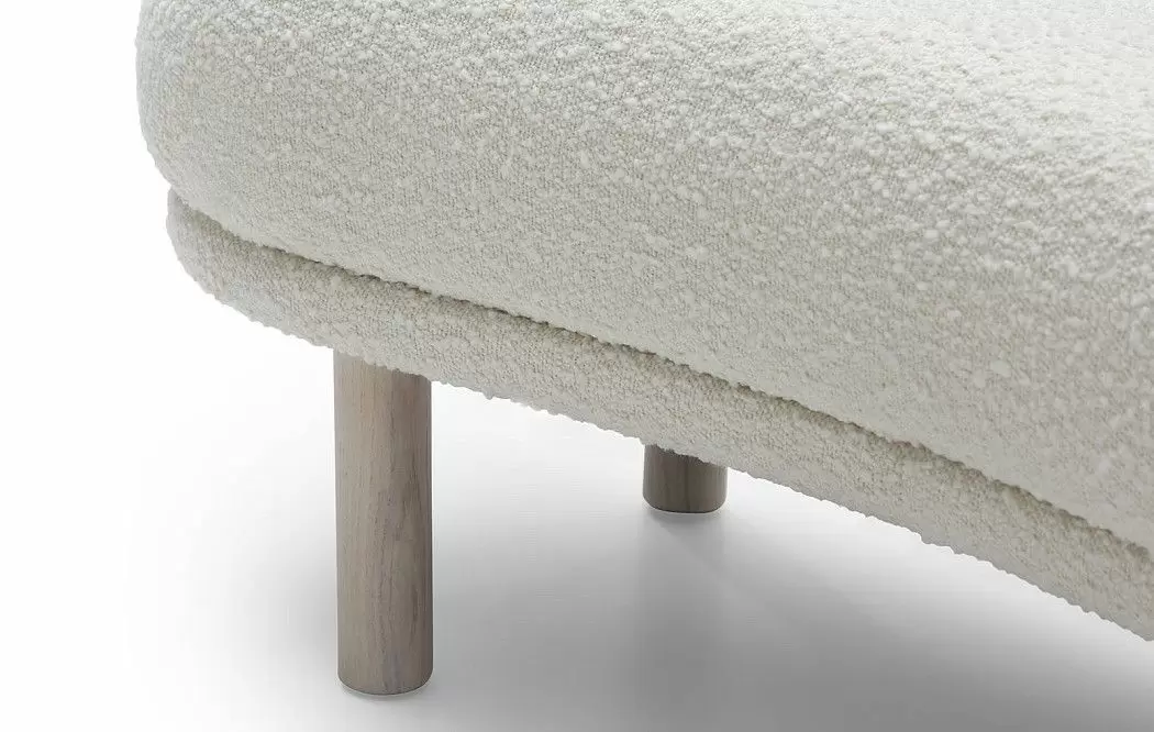 Банкетка Serafina, белый тедди - фото 6