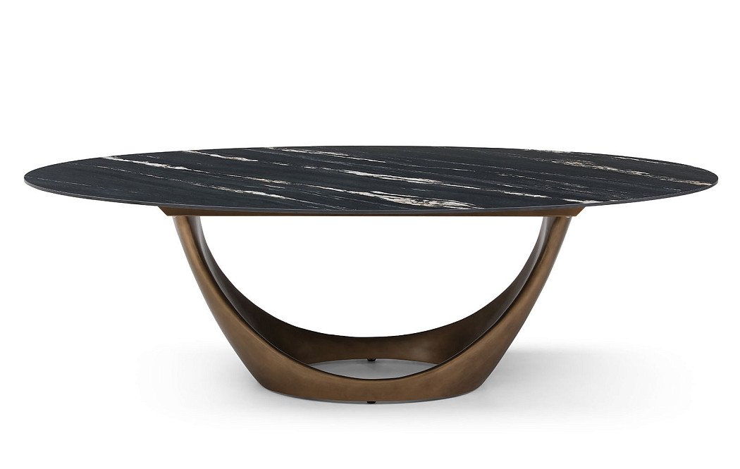 Стол Marseille 240, черная керамика/бронза - фото 3