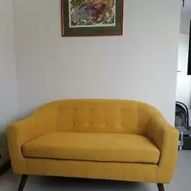 Диван Florence 2-х местный, коралловый/орех